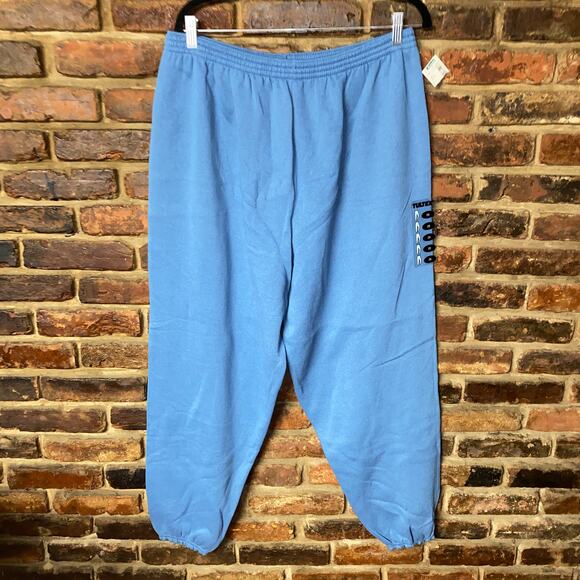 NWT Tultex Blue Elastic Waist Pull-On Jogger Sweatpants Pants Women's Size 2X - Picture 1 of 5